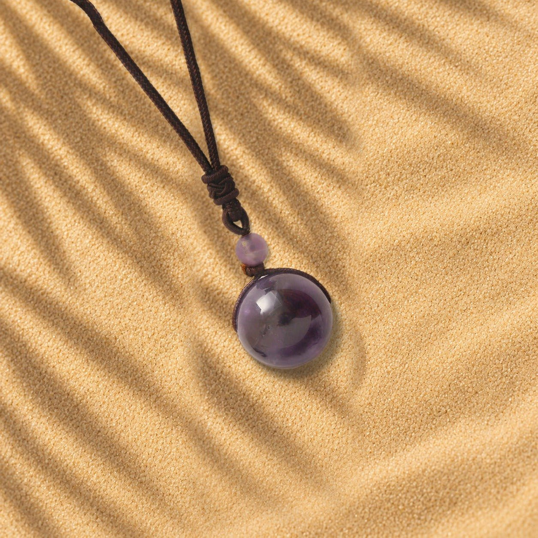 Orb Pendant Necklace — Amethyst